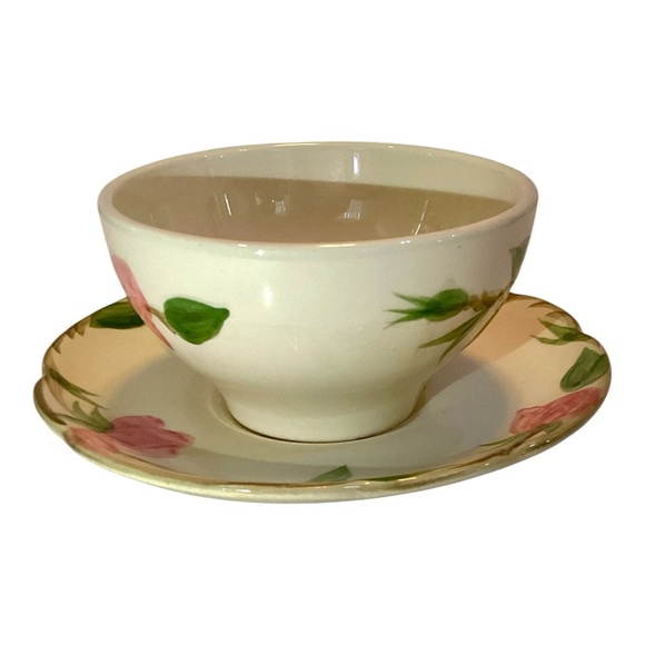 Vintage Franciscan Desert Rose Tea Cup with Saucer USA Coffee Mug Set - Picture 7 of 8